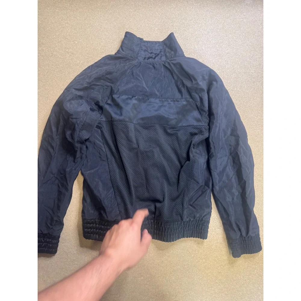 Jordan Boys Black Full Zip Mesh Windbreaker Jacket‎ Red Jumpman Size M 10-12